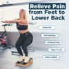 Wooden Slant Board: 5-Angle Calf Stretcher for Pain Relief & Mobility
