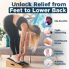 Wooden Slant Board: 5-Angle Calf Stretcher for Pain Relief & Mobility