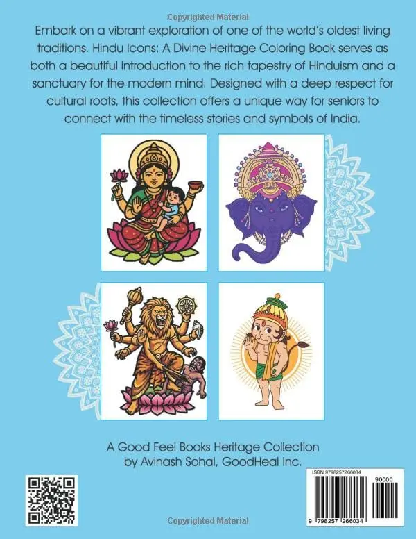 Gods & Goddesses of Hindu Mythology: A Coloring Book for Kids Hindu Gods