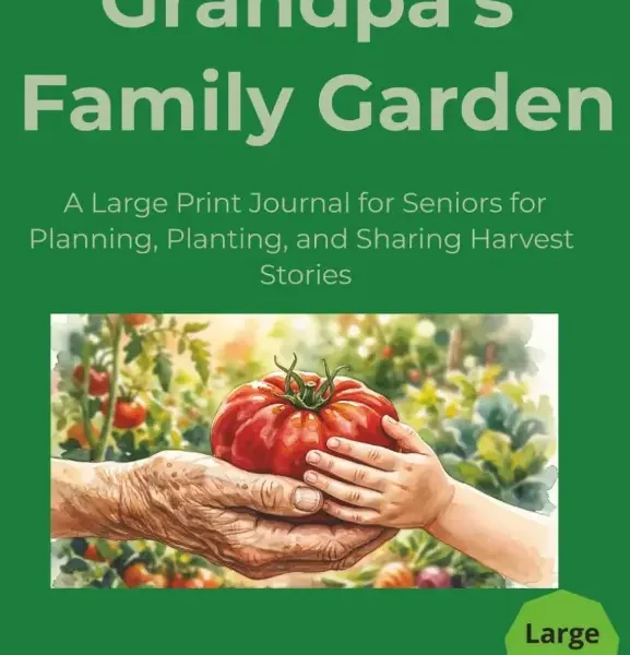 Grandpa's Large Print Gardening Journal | Senior Legacy Gift