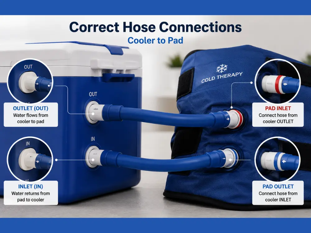 How to Use & Clean a Cold Therapy Machine After Surgery (Complete Guide) 5 Using and cleaning cold therapy machine at home