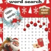 Christmas Word Search Puzzle Book: 1000+ Words for Screen-Free Holiday Relaxation