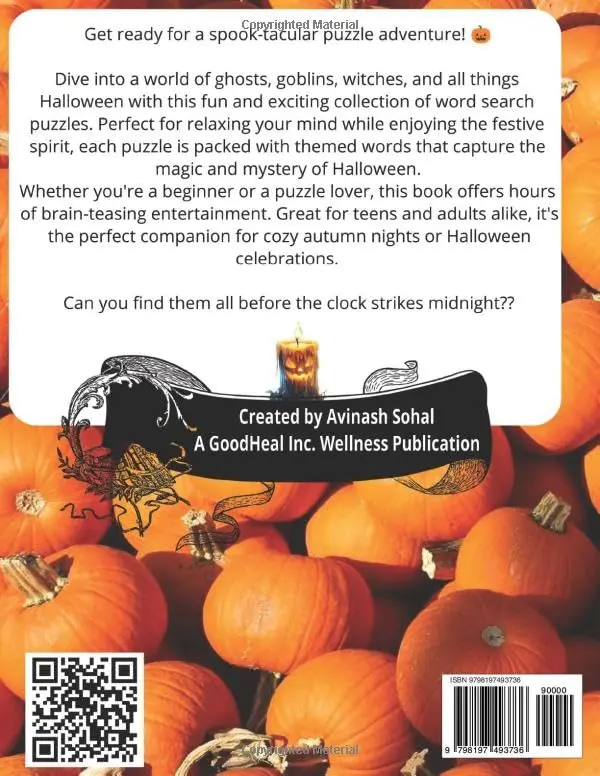 Halloween word search kids and teen Halloween Word Search: Spooky Brain Games & Large Print Puzzles for All Ages