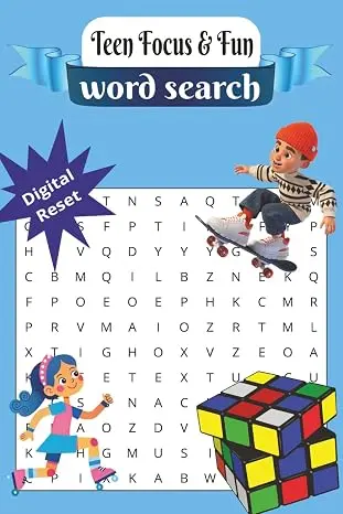 Teen focus & fun word search Teen Brain Boost Word Search: 55 Fun Puzzles to Improve Focus & Relax
