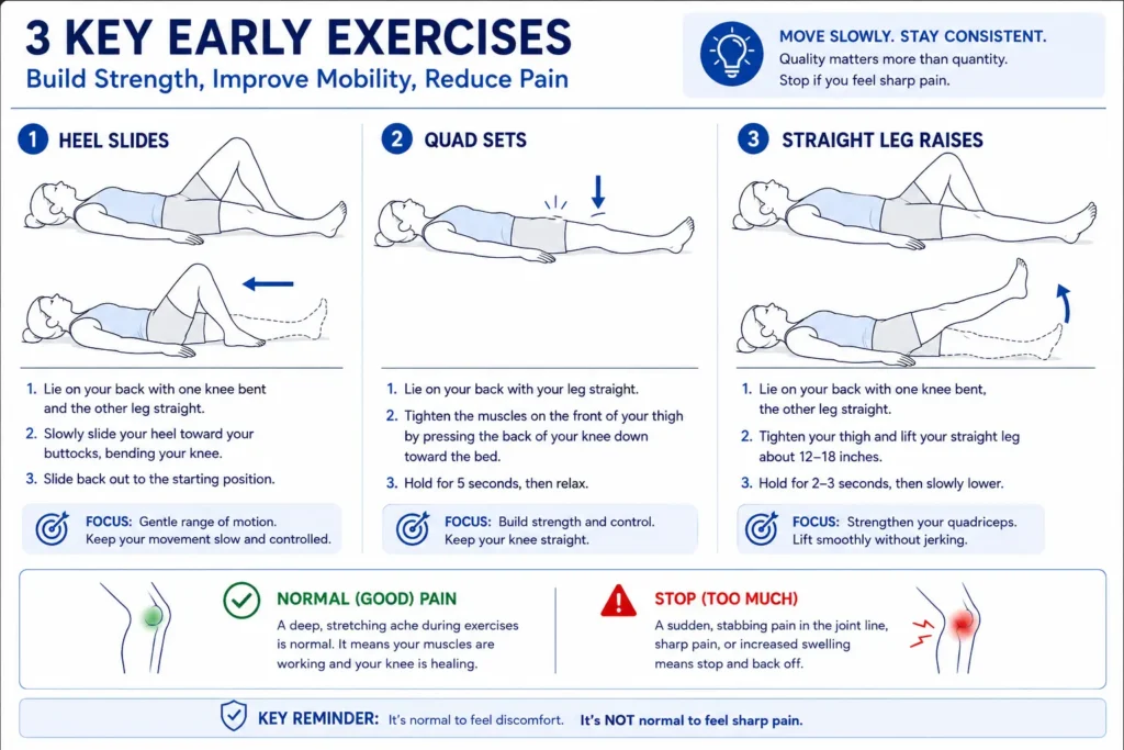 Three Key Early Knee Exercises